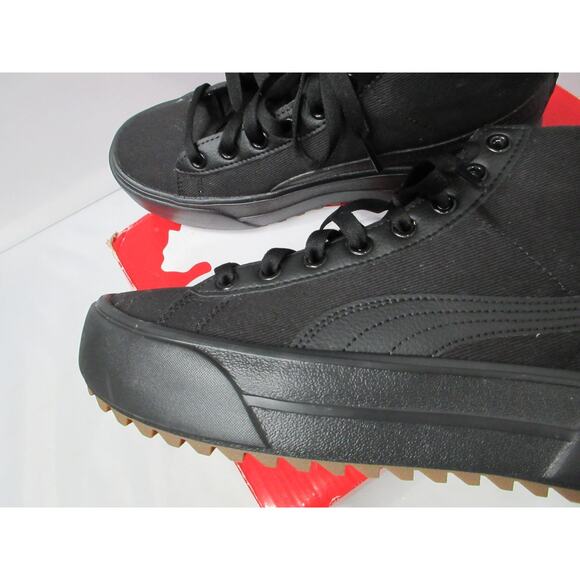 Puma Kaia Mid Womens Size 8.5 Black Platform Sneakers Shoes 384108-01 - Picture 3 of 16